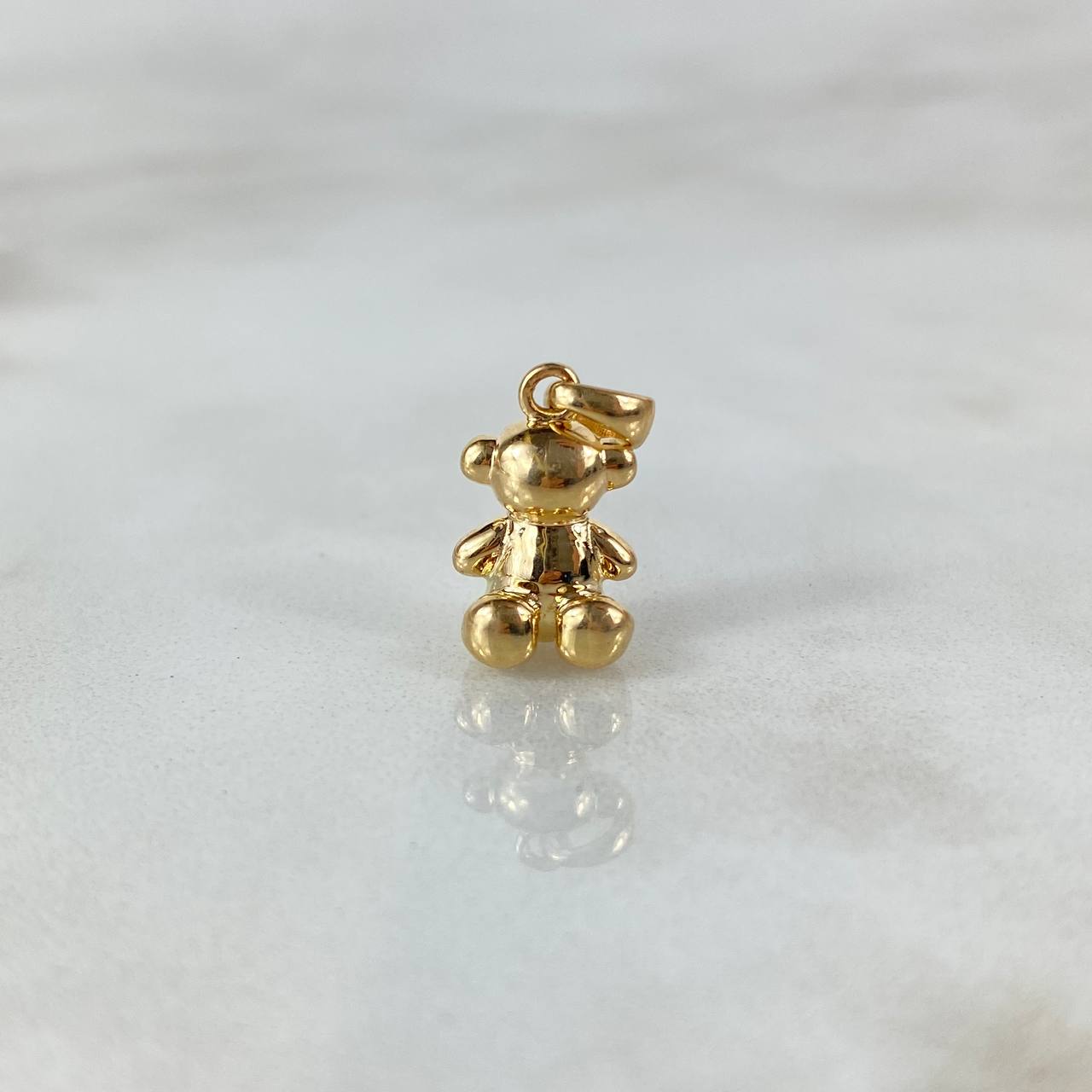Pendant Faceless Bear 2.05gr / 1.8cm / 1mm Yellow Gold Nac.Esp ©