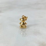 Pendant Faceless Bear 2.05gr / 1.8cm / 1mm Yellow Gold Nac.Esp ©