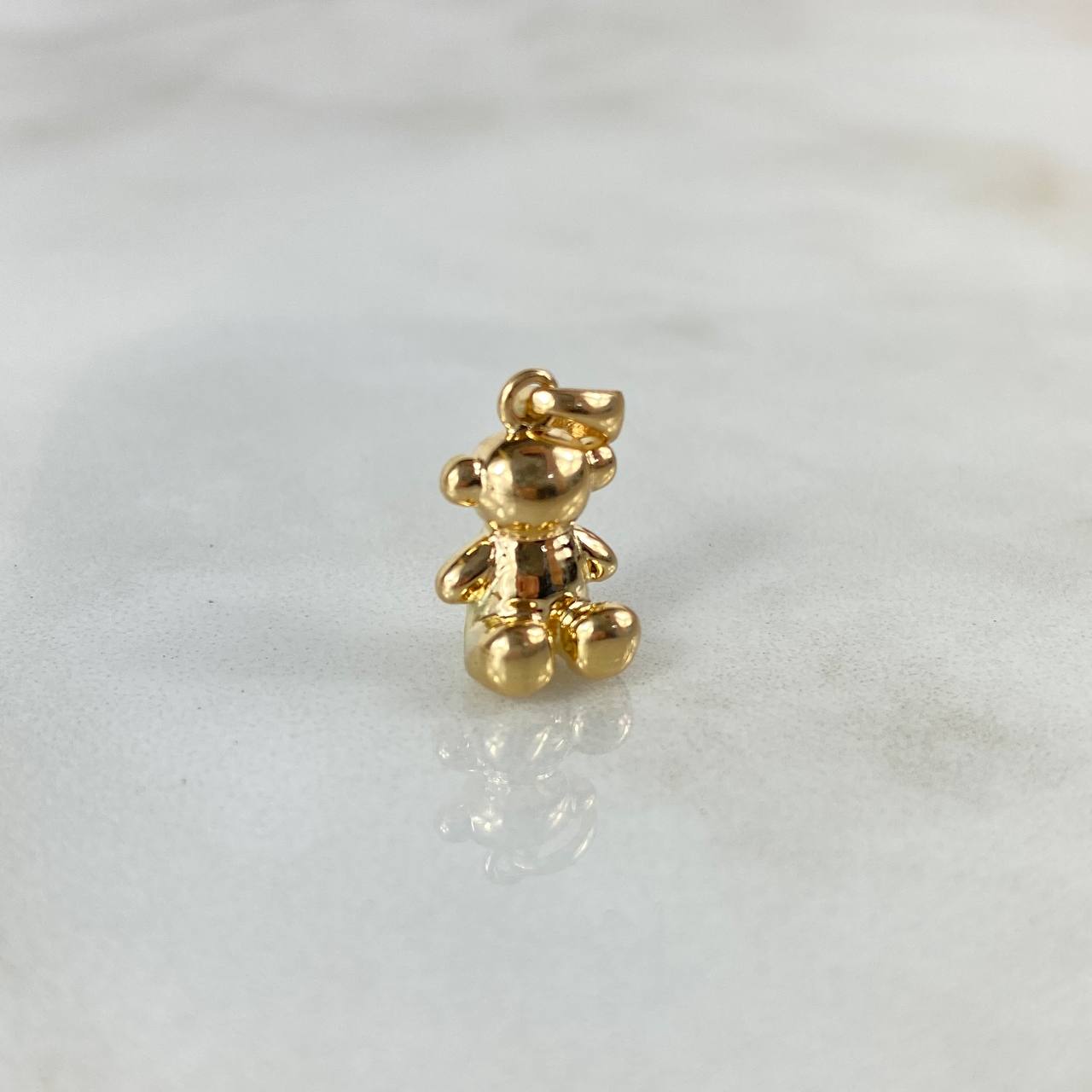 Pendant Faceless Bear 2.05gr / 1.8cm / 1mm Yellow Gold Nac.Esp ©