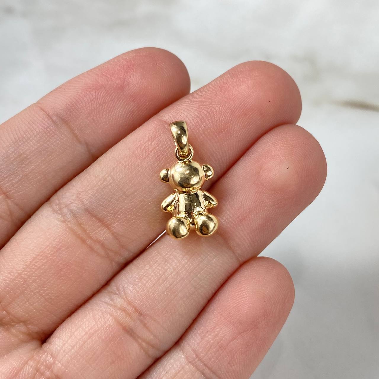 Pendant Faceless Bear 1.95gr / 1.7cm / 1mm Yellow Gold Nac.Esp ©