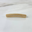 Charm Bar 5.45gr / 3.8cm / White Zircons Yellow Gold ©