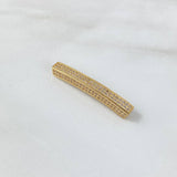 Charm Bar 5.45gr / 3.8cm / White Zircons Yellow Gold ©