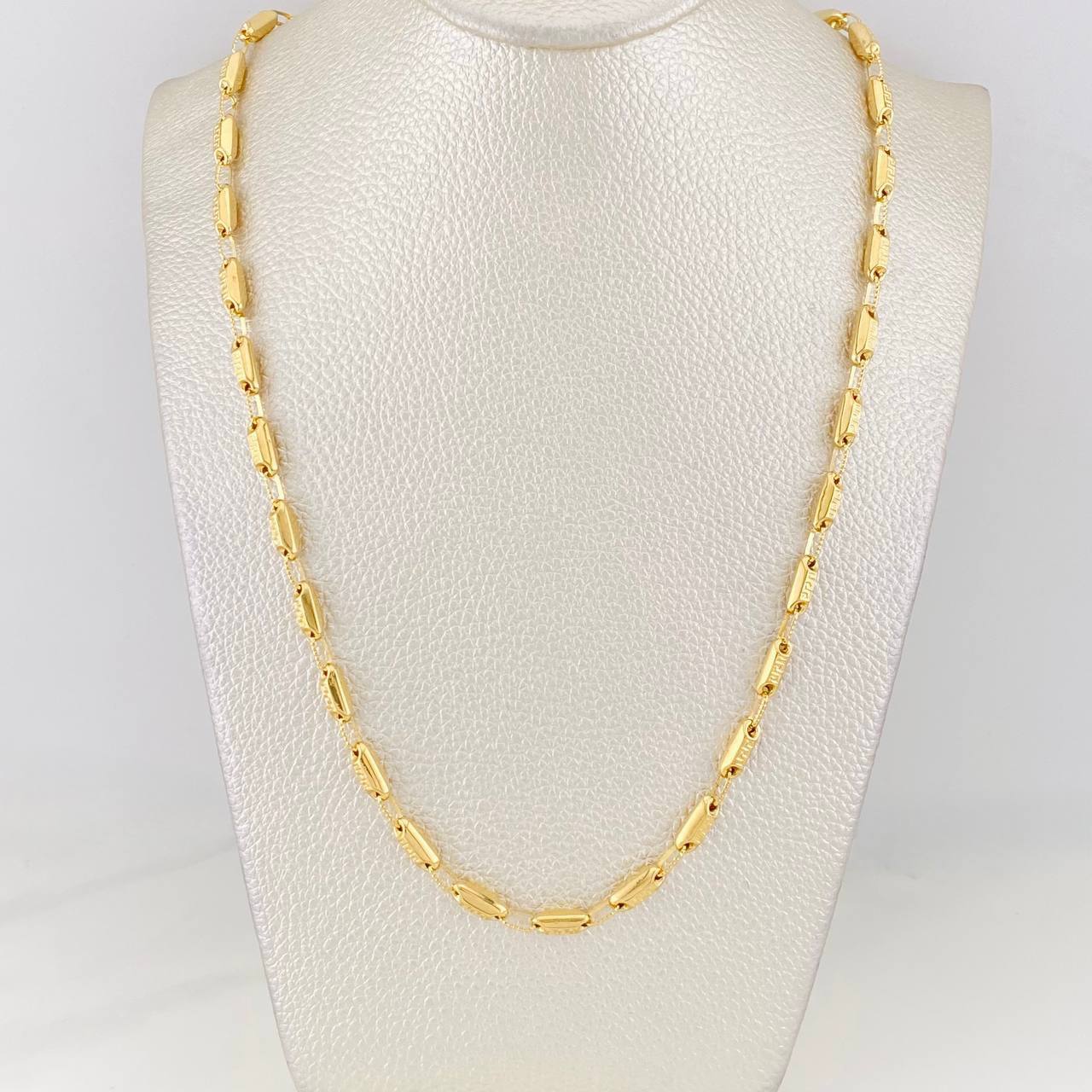 Cadena Rustica Tribal 13.8g / 26 in / 3.65mm Oro Amarillo 18K