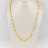 Cadena Rustica Tribal 13.8g / 26 in / 3.65mm Oro Amarillo 18K