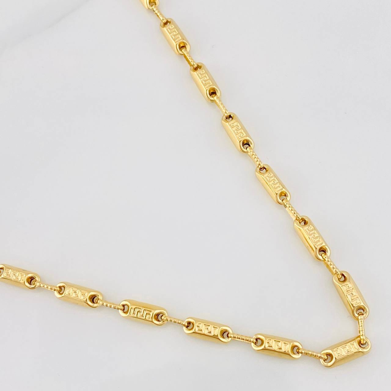 Cadena Rustica Tribal 13.8g / 26 in / 3.65mm Oro Amarillo 18K