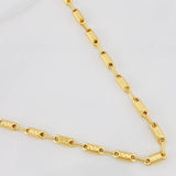 Cadena Rustica Tribal 13.8g / 26 in / 3.65mm Oro Amarillo 18K