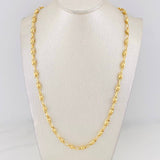 Rustic Bubble Chain 14.35g / 24 in / 4.38mm 18K Yellow Gold