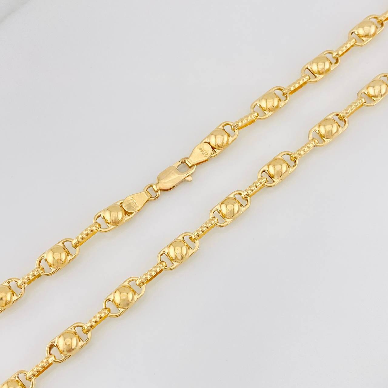 Rustic Bubble Chain 14.35g / 24 in / 4.38mm 18K Yellow Gold