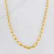 Cadena Rustica Cilindro 13.3g / 24 in / 3.87mm Oro Amarillo 18K