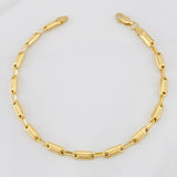 Pulso Rustico Cilindro 4.9g / 7 3/4 in / 3.77mm Oro Amarillo 18K