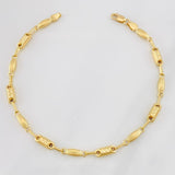 Pulso Rustico Eslabon 4.15g / 7 3/4 in / 3.85mm Oro Amarillo 18K