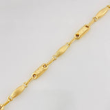 Pulso Rustico Eslabon 4.15g / 7 3/4 in / 3.85mm Oro Amarillo 18K