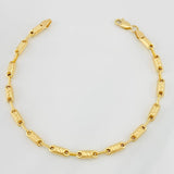 Pulso Rustico Tribal 4.85g / 7 3/4 in / 3.77mm Oro Amarillo 18K