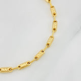 Pulso Rustico Tribal 4.85g / 7 3/4 in / 3.77mm Oro Amarillo 18K