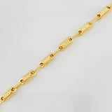 Pulso Rustico Tribal 4.85g / 7 3/4 in / 3.77mm Oro Amarillo 18K