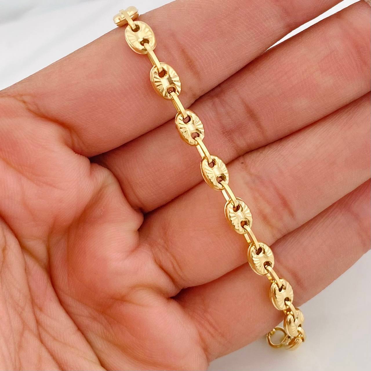 Pulso GC Diamantada 5g / 8 1/4 in / 5.08mm Oro Amarillo 18K