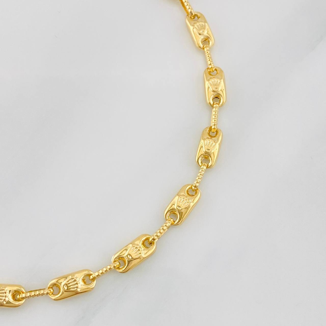 Pulso Rustico Corona 5g / 7 3/4 in / 4.22mm Oro Amarillo 18K