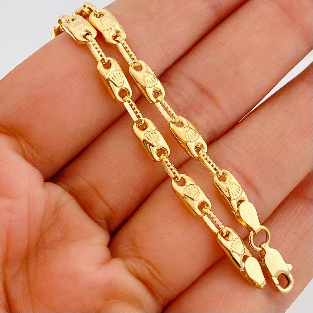 Pulso Rustico Corona 5g / 7 3/4 in / 4.22mm Oro Amarillo 18K