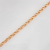 Tobillera Rustico Espiga 12.2g / 10 1/4 in / 3.33mm Oro Rosa 18K