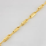 Pulso Rustico Barril Rayado 5.35g / 8 3/4 in / 3.92mm Oro Amarillo 18K