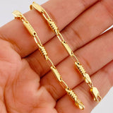 Pulso Rustico Barril Rayado 5.35g / 8 3/4 in / 3.92mm Oro Amarillo 18K