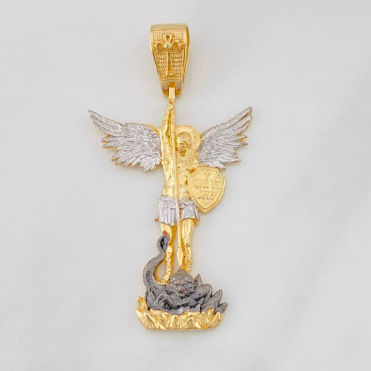 Dije San Miguel Arcangel 6.5g / 2 in Tres Oros 18K
