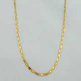 Cadena Escalera Plana 1.35 g / 19 3/4 in / 1.41 mm Oro Amarillo 18K