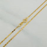 Cadena Escalera Plana 1.35 g / 19 3/4 in / 1.41 mm Oro Amarillo 18K