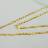 Cadena Escalera Plana 1.35 g / 19 3/4 in / 1.41 mm Oro Amarillo 18K