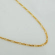 Figaro Chain Diamond Cut 1.15 g / 17 3/4 in / 0.5 mm 18K Yellow Gold