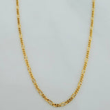 Figaro Chain Diamond Cut 1.15 g / 17 3/4 in / 0.85 mm 18K Yellow Gold