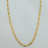 Figaro Chain Diamond Cut 1.15 g / 17 3/4 in / 0.5 mm 18K Yellow Gold
