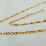 Figaro Chain Diamond Cut 1.15 g / 17 3/4 in / 0.5 mm 18K Yellow Gold