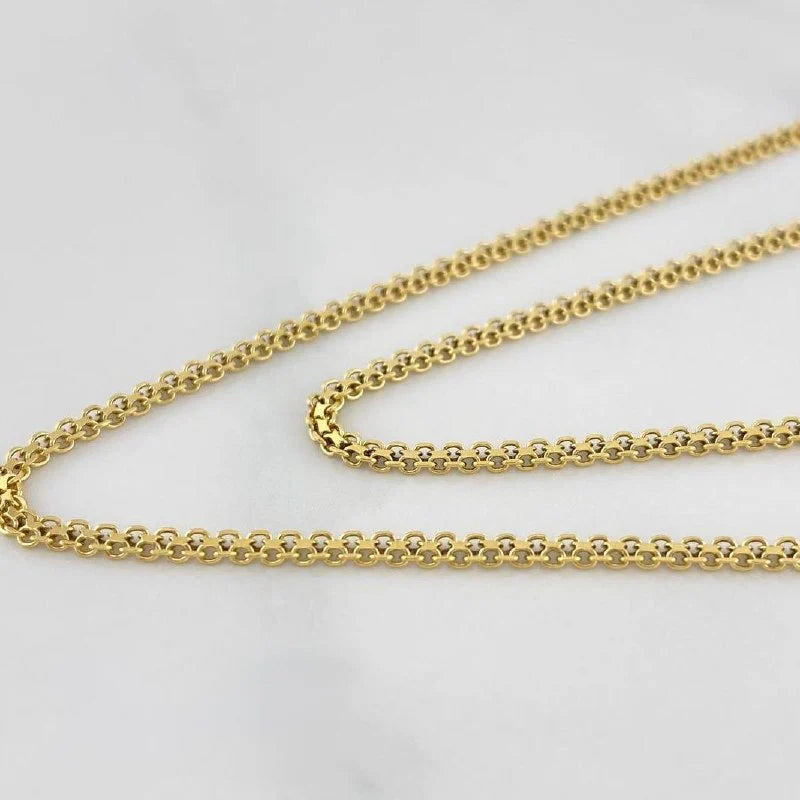 Bismark Chain 5.8 g / 23 1/2 in / 1.3 mm 18K Yellow Gold