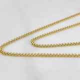 Bismark Chain 5.8 g / 23 1/2 in / 1.3 mm 18K Yellow Gold