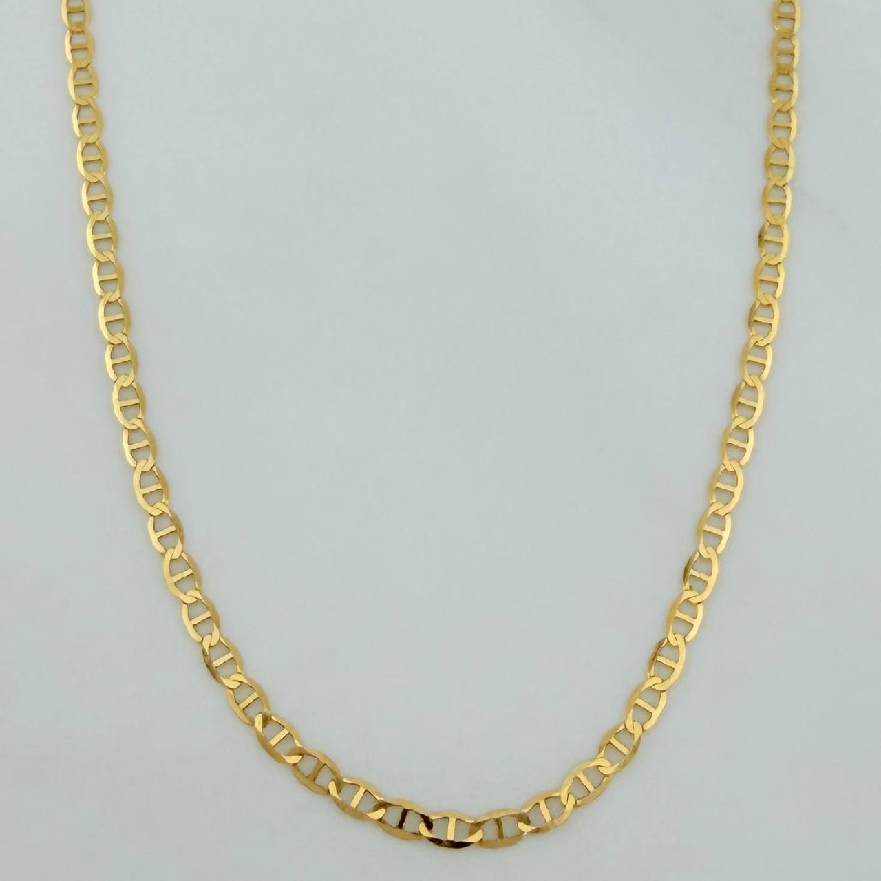 Flat Mariner Chain 1.35 g / 19 3/4 in / 1.43 mm Yellow Gold 18K