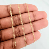 Flat Mariner Chain 1.35 g / 19 3/4 in / 1.43 mm Yellow Gold 18K