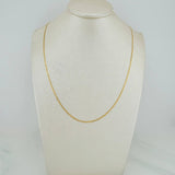 Flat Mariner Chain 1.35 g / 19 3/4 in / 1.43 mm Yellow Gold 18K
