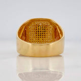 Anillo Sello Toro 14.05g / T11 1/2 Tres Oros 18K