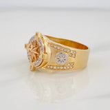 Anillo Brujula 10.25g / T11 Tres Oros 18K