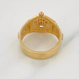 Anillo Correa Corona 6.9g / T9 3/4 Tres Oros 18K