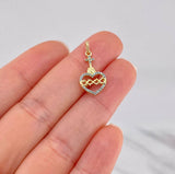 Pendant Sacred Heart of Jesus 1g / 3/4 in 18K Yellow Gold