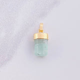 Pendant Rough Emerald 1.5g / 3/4 in Yellow Gold 18K