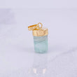 Pendant Rough Emerald 1.5g / 3/4 in Yellow Gold 18K