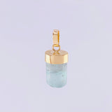 Pendant Rough Emerald 1.5g / 3/4 in Yellow Gold 18K