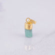 Pendant Rough Emerald 0.6g / 3/4 in Yellow Gold 18K