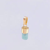 Pendant Rough Emerald 0.6g / 3/4 in Yellow Gold 18K