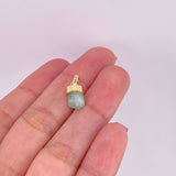 Pendant Rough Emerald 1.1g / 1/2 in 18K Yellow Gold