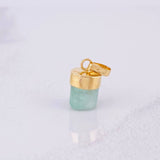 Pendant Rough Emerald 1.1g / 1/2 in 18K Yellow Gold