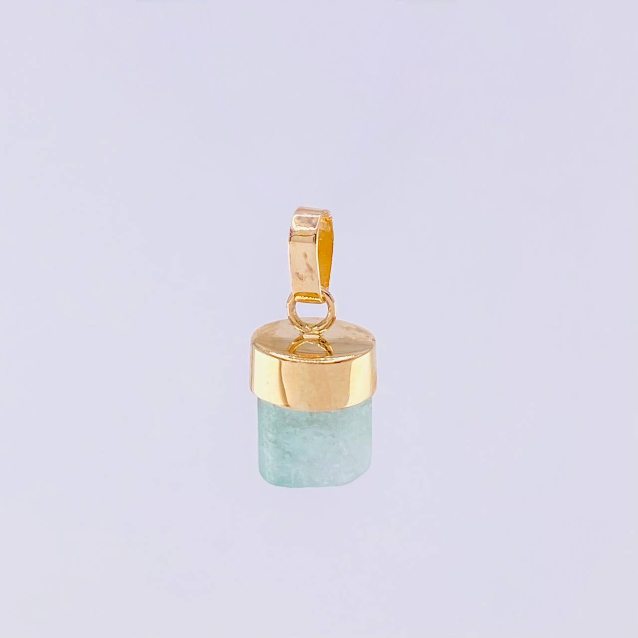 Pendant Rough Emerald 1.1g / 1/2 in 18K Yellow Gold